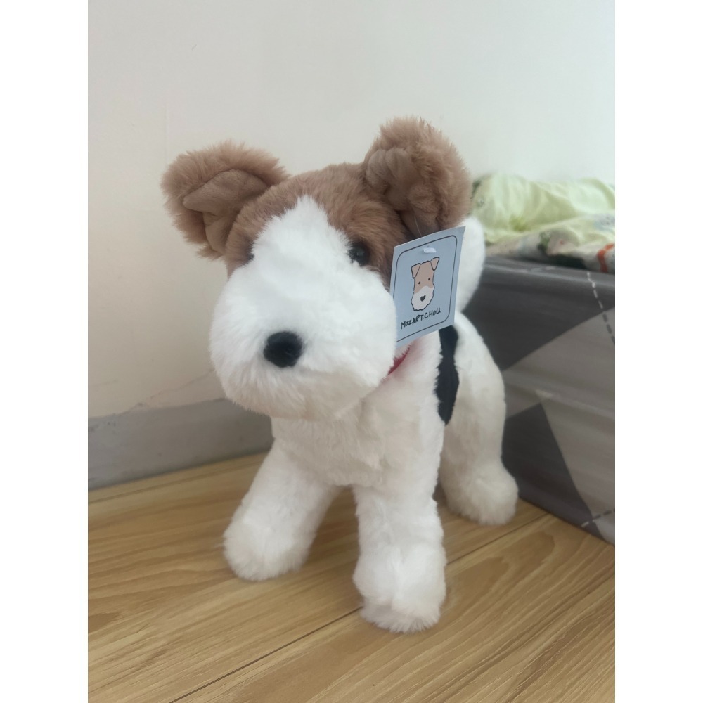 Wirefoxterrier 剛毛獵狐梗 絨毛娃娃-細節圖4
