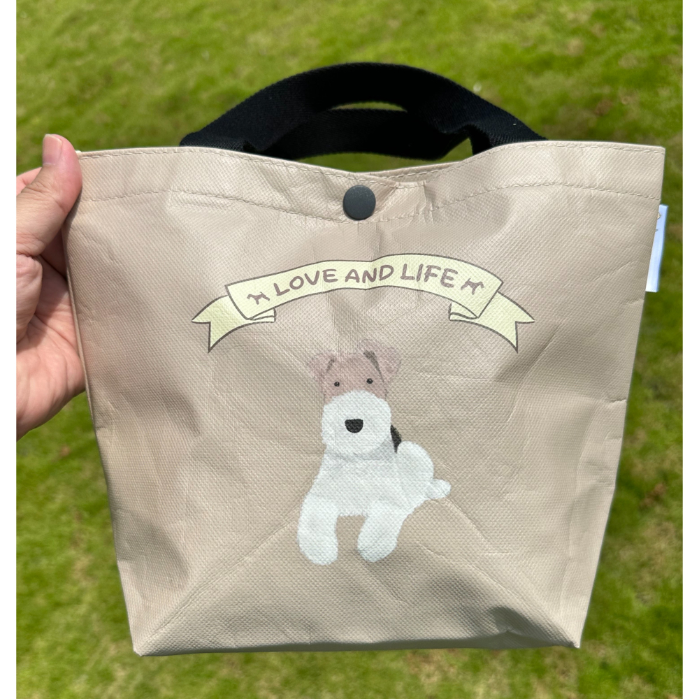 Wirefoxterrier 剛毛獵狐梗 多功能提袋～水彩畫-細節圖2
