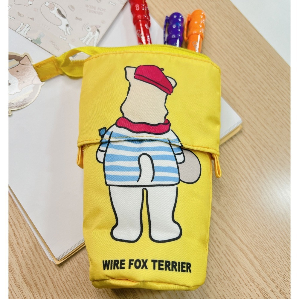 Wirefoxterrier 剛毛獵狐梗 小畫家伸縮筆袋-細節圖3