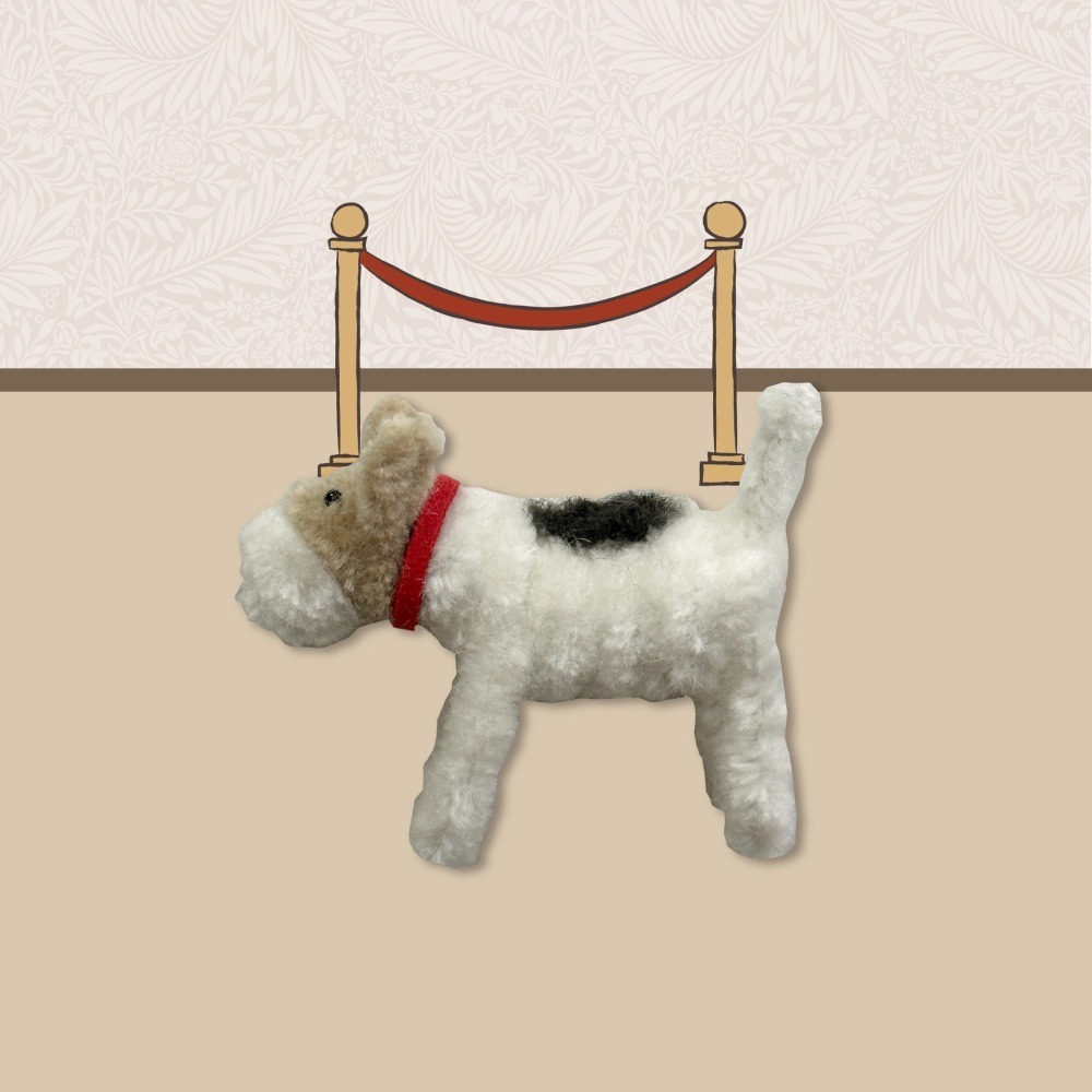 Wirefoxterrier 剛毛獵狐梗 梗梗羊毛鈕磁鐵~ 梗梗款-細節圖2