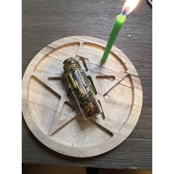 ￡夜鶯與玫瑰￡魔法商店 魔法巫瓶DIY材料包或女巫代製/巫術瓶/魔法瓶/許願瓶/愛情/事業/招財/平安/學業/招桃花-細節圖5