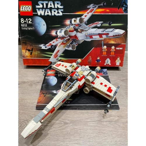 二手 樂高 LEGO 星際大戰 星戰 6212 Star Wars X-wing X戰機 路克 莉亞 韓索羅