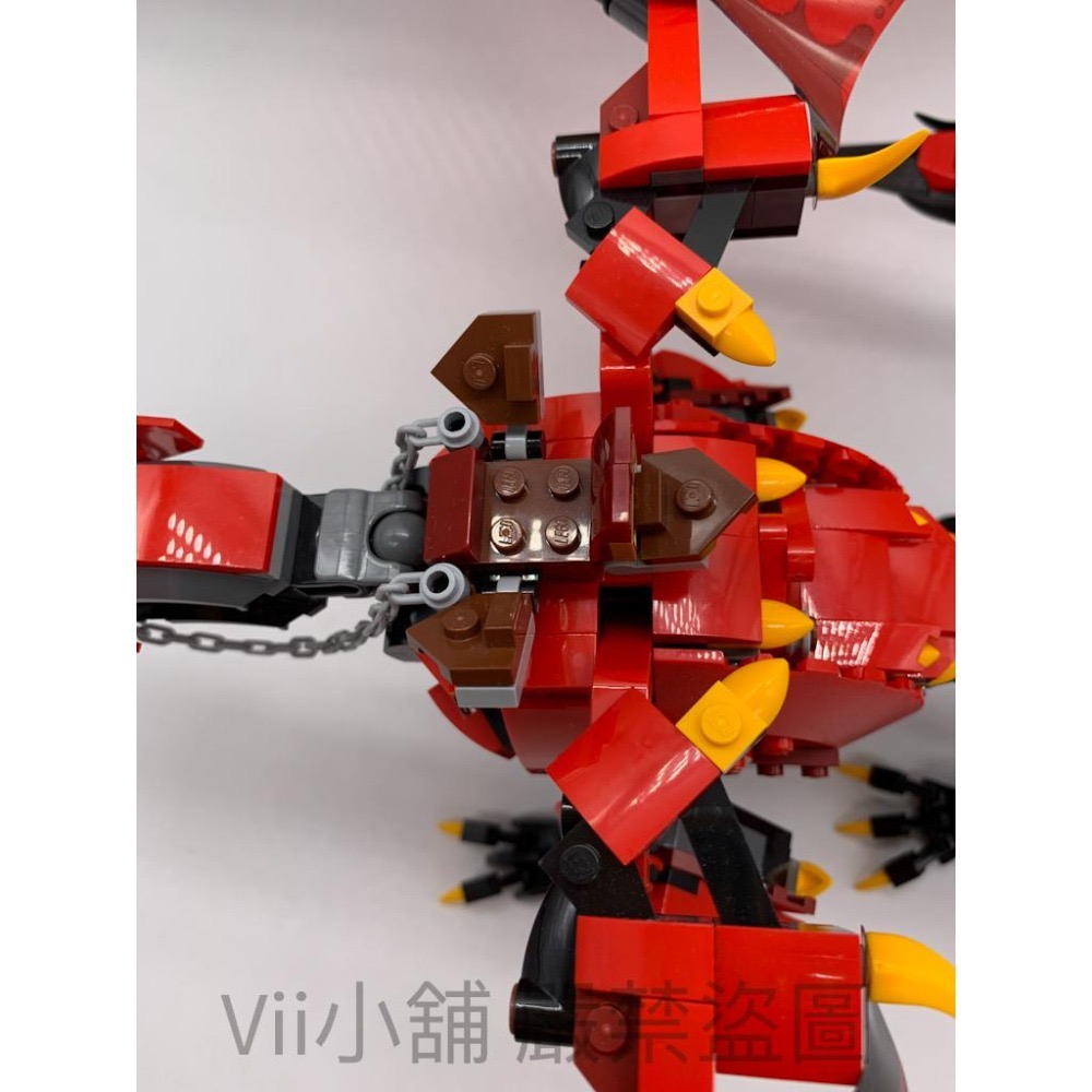 二手 樂高 LEGO 70653 NINJAGO 旋風忍者 忍者始祖龍 紅龍 始祖龍 直升機-細節圖6