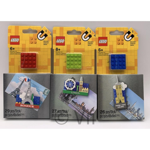 樂高 LEGO 854011 巴黎鐵塔 艾菲爾鐵塔 854012 倫敦 大笨鐘 854030 紐約 帝國大廈 磁鐵