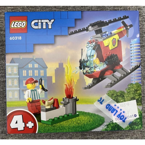 樂高 LEGO 60318 CITY 城市系列 消防直升機 消防隊 消防員 直升機 救火