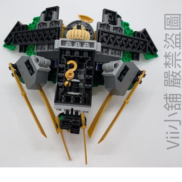 二手 樂高 LEGO 70605 Ninjago 旋風忍者 綠忍 Lloyd 勞埃德 飛行器 闇黑堡壘號-細節圖4
