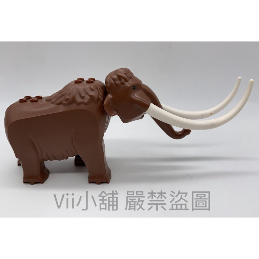 二手 樂高 LEGO 7414 Elephant 大象 二手 舊灰色 長毛象 猛瑪象 City 60195-細節圖3