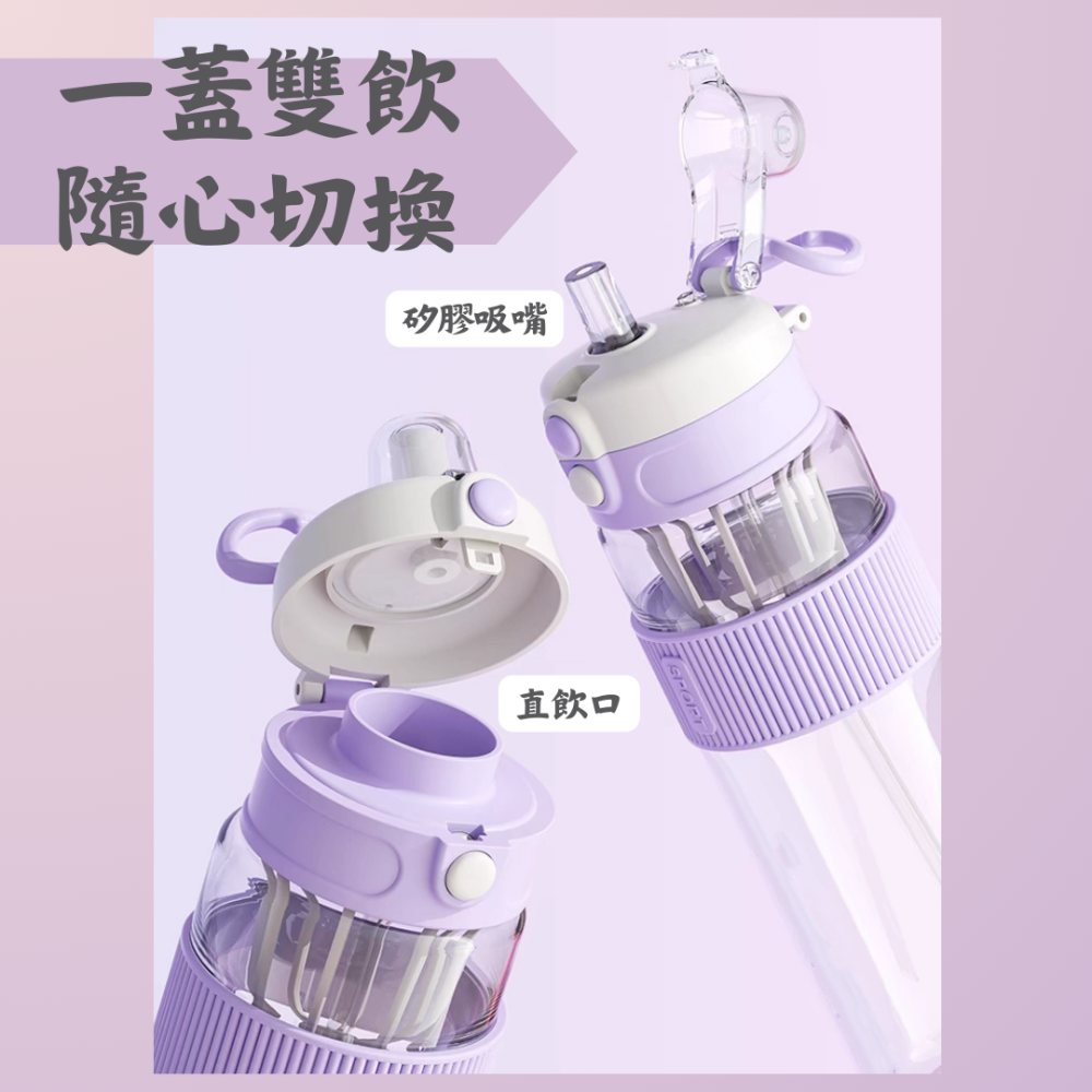 Tritan/PCTG雙彈跳600/1000/1500ml 雙彈跳水壺-細節圖4