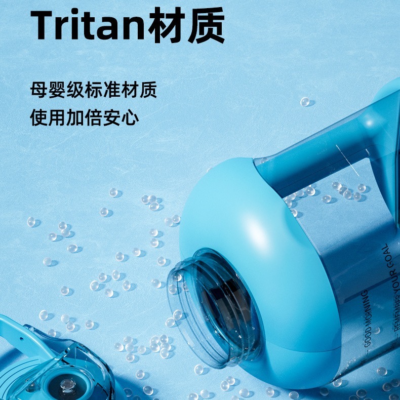 【巔品購物】加厚1500ml Tritan運動水壺 大容量噸噸桶 便攜噸噸杯 網紅杯噸噸壺 巨無霸水壺-細節圖8