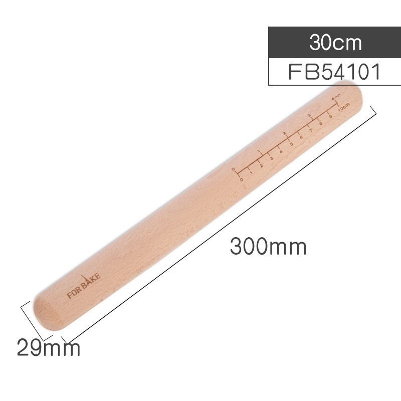 【巔品購物】 FORBAKE 法焙客 實木桿麵棍 櫸木擀麵 月餅餃子皮壓面棒 櫸木桿麵棍-細節圖7