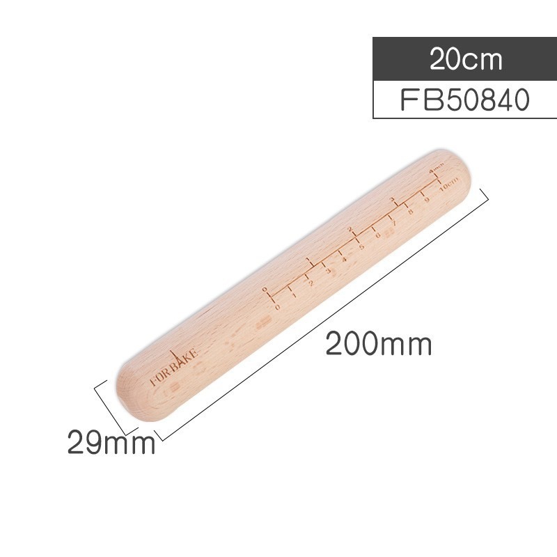 【巔品購物】 FORBAKE 法焙客 實木桿麵棍 櫸木擀麵 月餅餃子皮壓面棒 櫸木桿麵棍-細節圖8