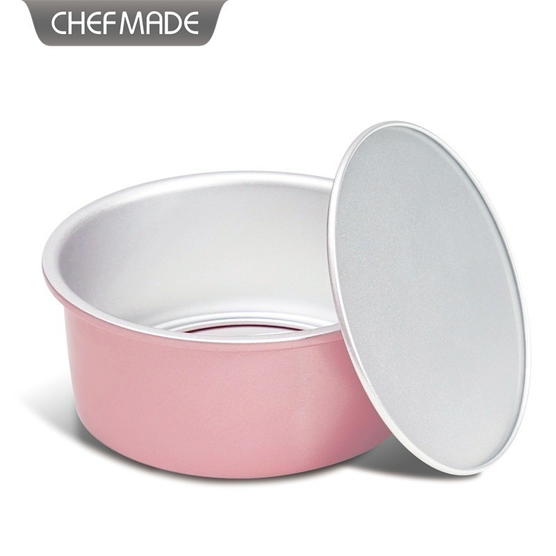 【巔品購物】 Chefmade 學廚 6吋玫瑰金 活底蛋糕模 戚風蛋糕模 海棉蛋糕模具 陽極活底戚風蛋糕模-細節圖7
