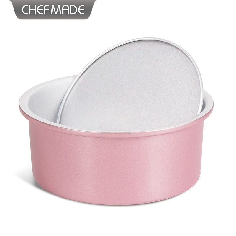 【巔品購物】 Chefmade 學廚 6吋玫瑰金 活底蛋糕模 戚風蛋糕模 海棉蛋糕模具 陽極活底戚風蛋糕模-細節圖8