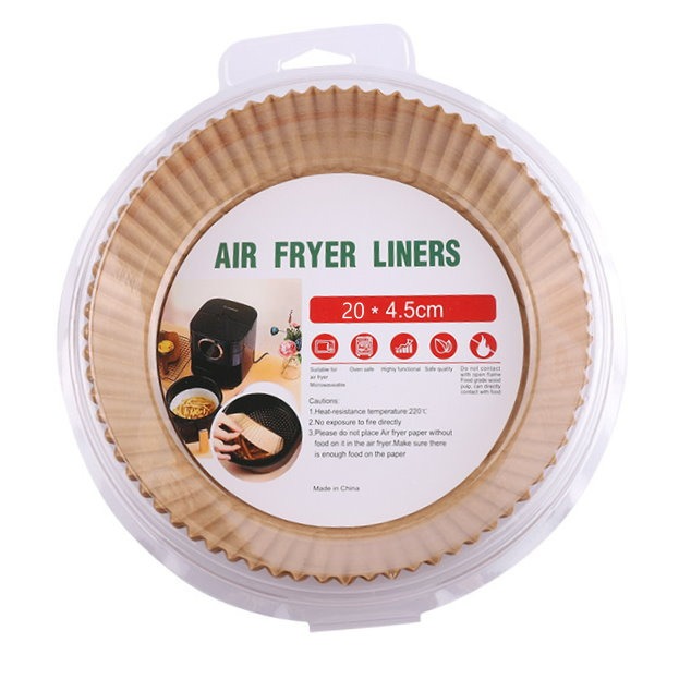 【巔品購物】 50入氣炸鍋專用紙 氣炸鍋調理紙 空氣炸鍋專用底紙 氣炸鍋吸油紙 氣炸鍋烘焙紙 烘焙油紙 紙盤 防油紙-細節圖10