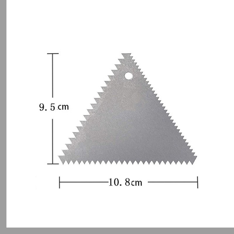 【巔品購物】 不鏽鋼三角刮板 鋁合金刮板 鋸齒刮板 長方形刮板 多功能不鏽鋼刮板 蛋糕刮板 奶油刮板-規格圖6