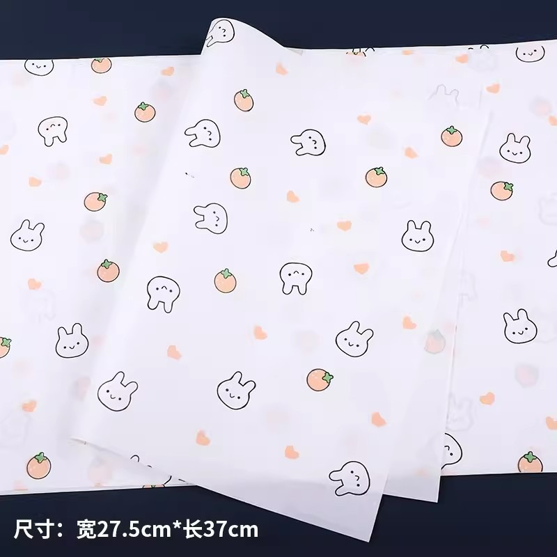 【巔品購物】 100入油紙 三明治包裝紙 點心油紙 餅乾油紙 包裝紙 淋膜紙-規格圖9