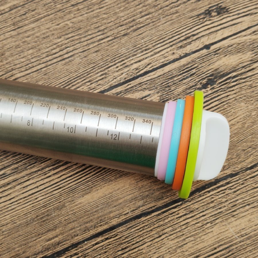 【巔品購物】 可調厚度桿麵棍 桿麵杖 不鏽鋼桿麵棍 可調桿麵棍 可調撖麵杖 可調節厚度桿麵棍-細節圖4