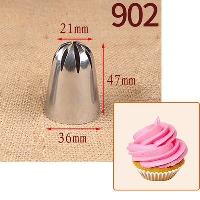 【巔品購物】 4件套加大號裱花嘴 304不鏽鋼花嘴 奶油裱花嘴 曲奇花嘴-細節圖6