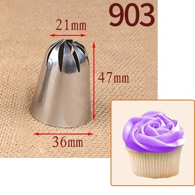 【巔品購物】 4件套加大號裱花嘴 304不鏽鋼花嘴 奶油裱花嘴 曲奇花嘴-細節圖7