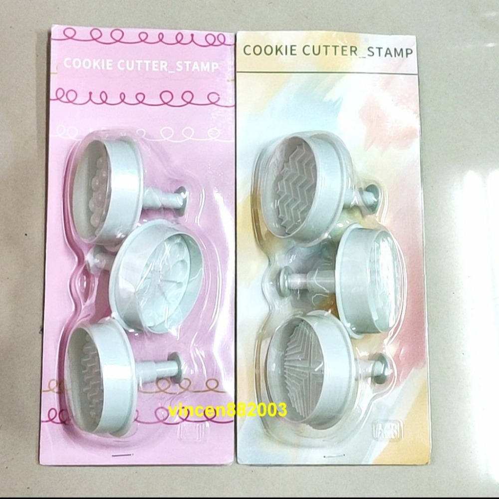 【巔品購物】INS風田園餅乾模 北歐幾何餅乾模 懷舊波紋牛奶餅乾模 立體印章餅乾模具 可愛小熊餅乾模三件套-細節圖4