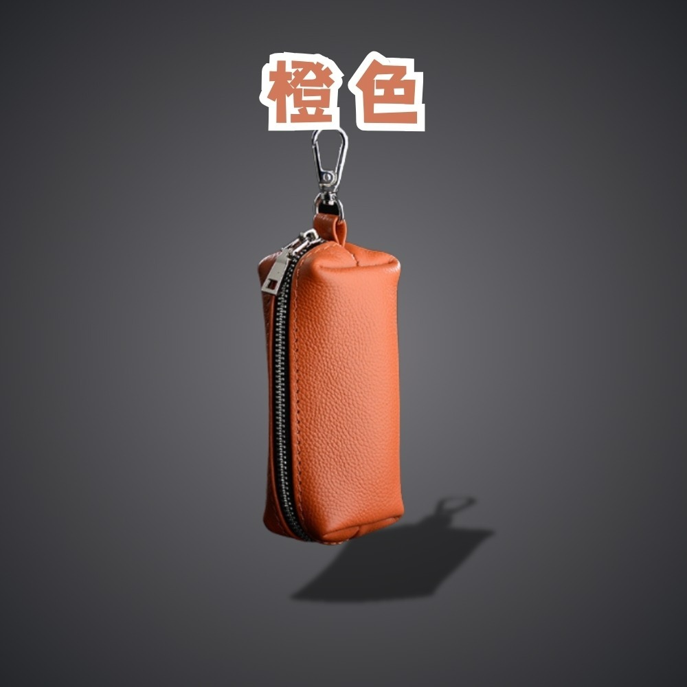 【巔品購物】頭層牛皮鑰匙包 復古牛皮鑰匙包 真皮鑰匙包 頭層皮包 汽車鑰匙包-規格圖9