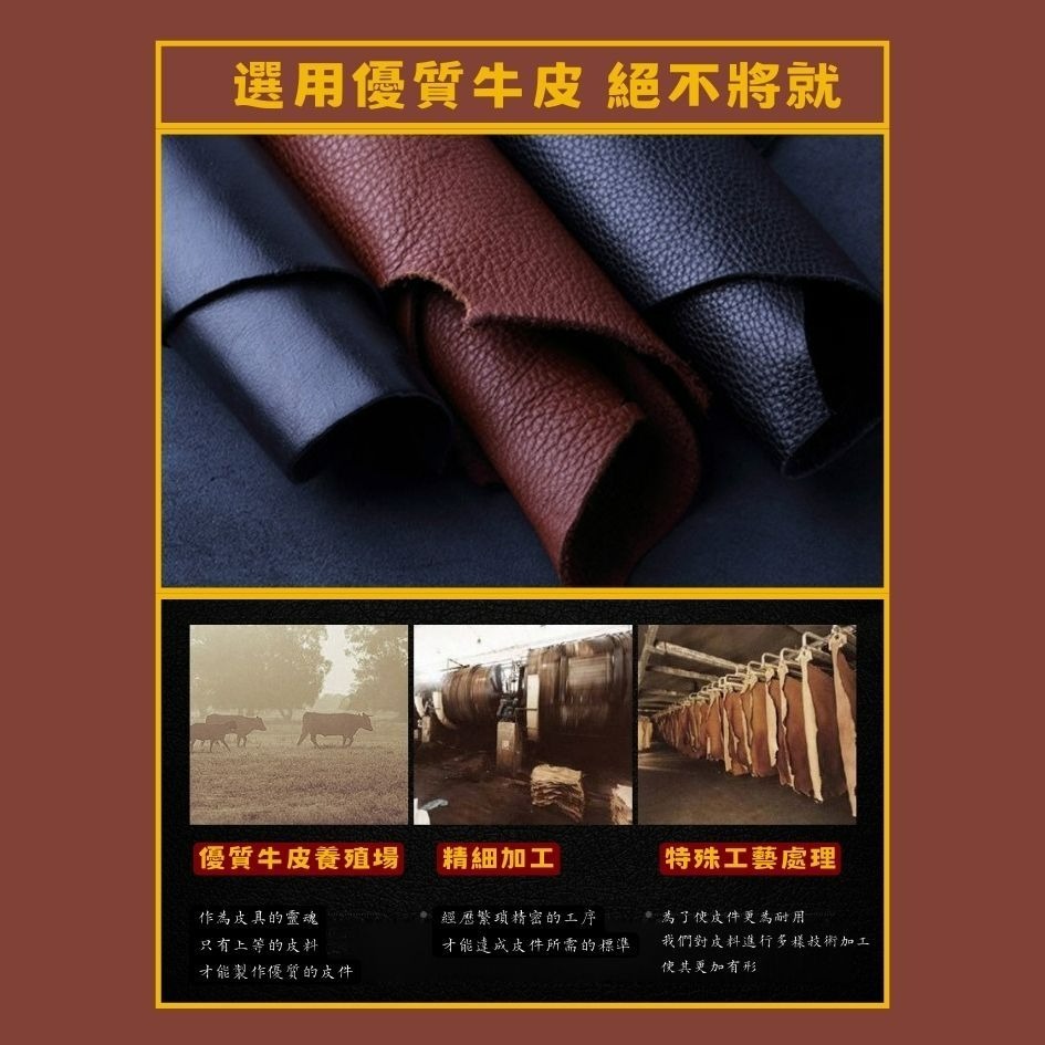 【巔品購物】6環扣牛皮鑰匙包 頭層皮鑰匙包 鈕扣鑰匙包 真皮鑰匙包-細節圖7