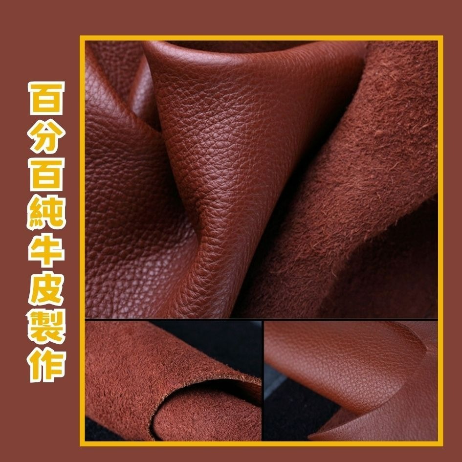 【巔品購物】6環扣牛皮鑰匙包 頭層皮鑰匙包 鈕扣鑰匙包 真皮鑰匙包-細節圖8