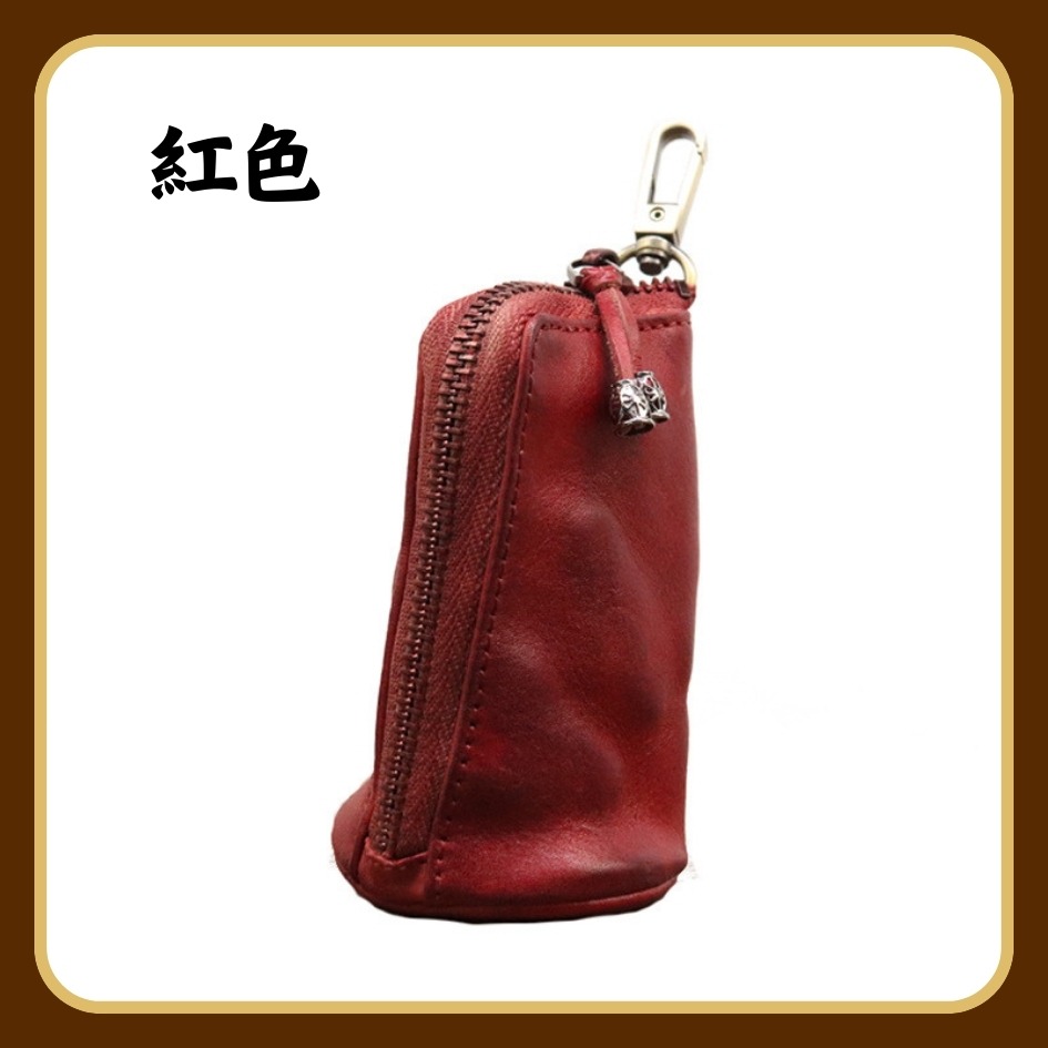 【巔品購物】植鞣皮鑰匙包 植鞣皮包 復古鑰匙包 鑰匙包 立體圓筒鑰匙包 頭層皮 植鞣皮 真皮-規格圖9