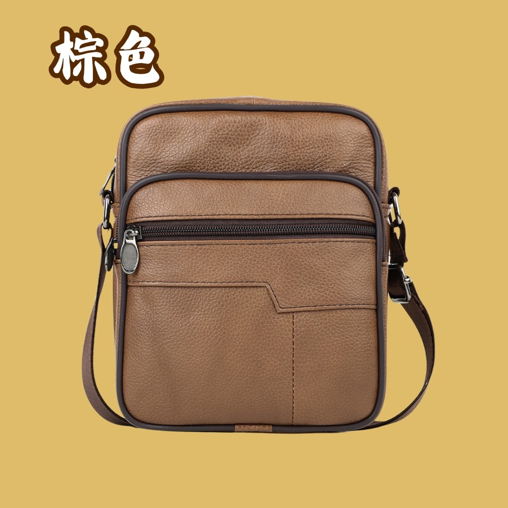 【巔品購物】復古風斜跨包 頭層牛皮肩包 可調斜肩包 牛皮側肩包 大容量肩包 劍橋包-規格圖7