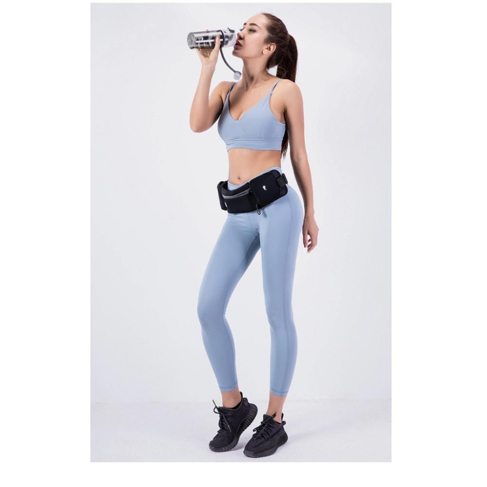 【巔品購物】✅發票 【LYCRA防水】時尚水壺腰包 可收納 戶外跑步 手機袋 運動健身腰包-細節圖5