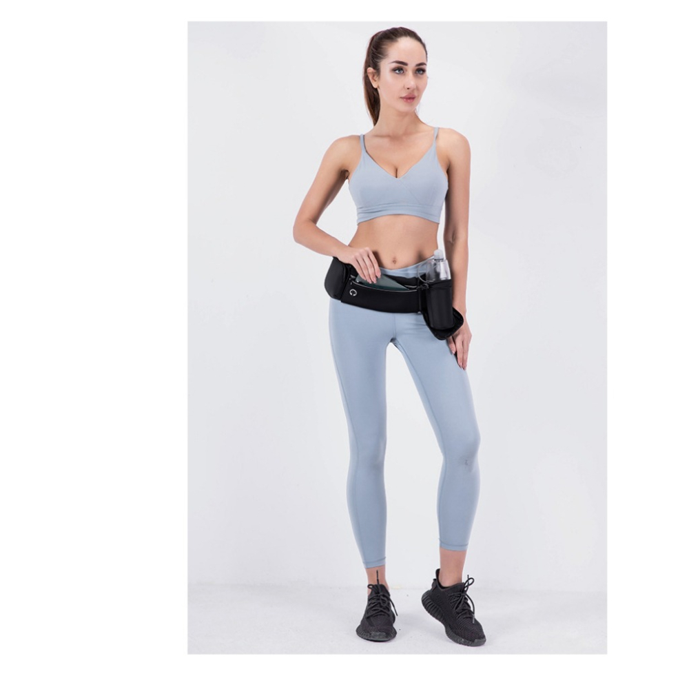 【巔品購物】✅發票 【LYCRA防水】時尚水壺腰包 可收納 戶外跑步 手機袋 運動健身腰包-細節圖6