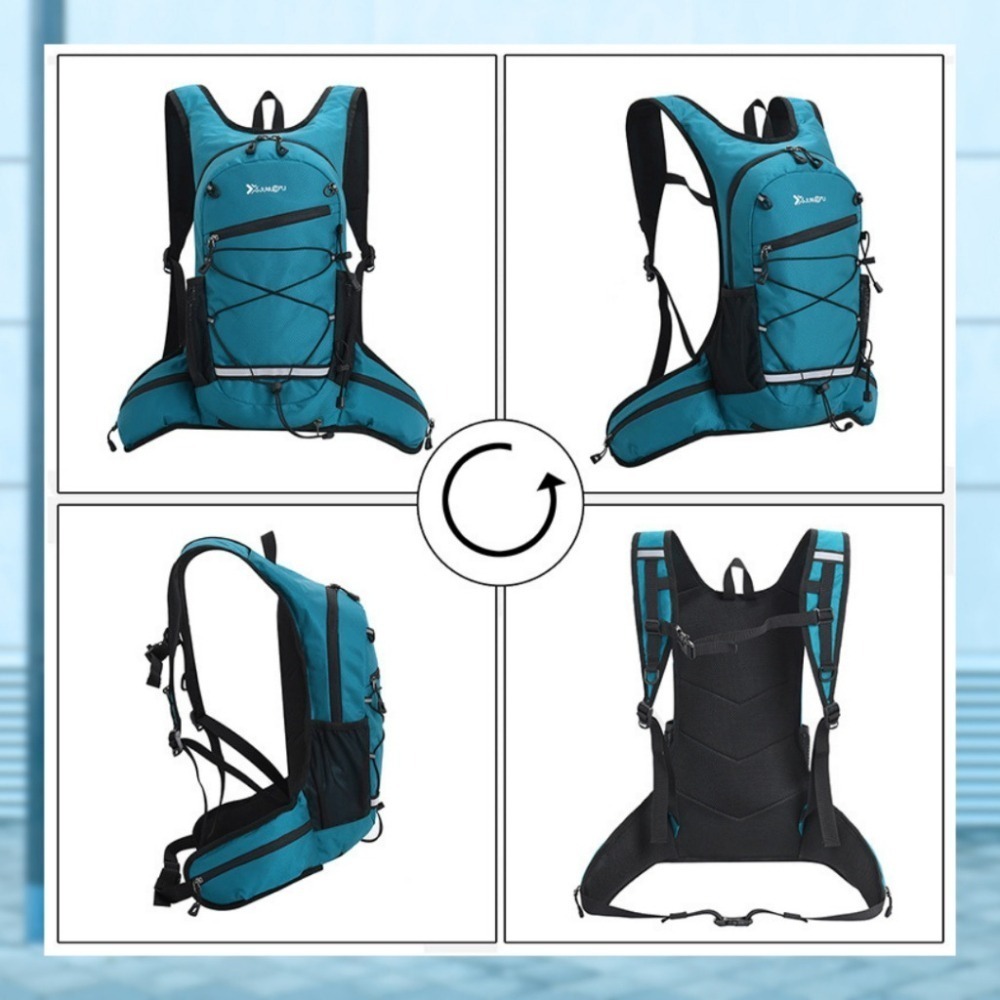 【巔品】騎行水袋背包 自行車背包 運動後背包 水袋背包 登山背包 越野背包 露營踏青背包 快扣背包 水袋包 拉鍊背包-細節圖7