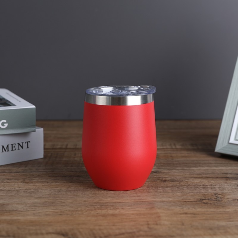 【巔品】✅發票 304不鏽鋼蛋殼杯 雙層保溫隨手杯 蛋殼杯 雙層不鏽鋼水杯 咖啡保溫杯 保冷杯 噴塑雞蛋杯 杯子 隨手杯-規格圖9