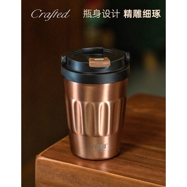 【巔品】✅發票 304不鏽鋼復古杯噴塑可樂杯 咖啡保溫杯 杯子 大容量保溫杯 隨行杯 不鏽鋼保冷杯 車載杯 冰霸杯 保溫-細節圖4