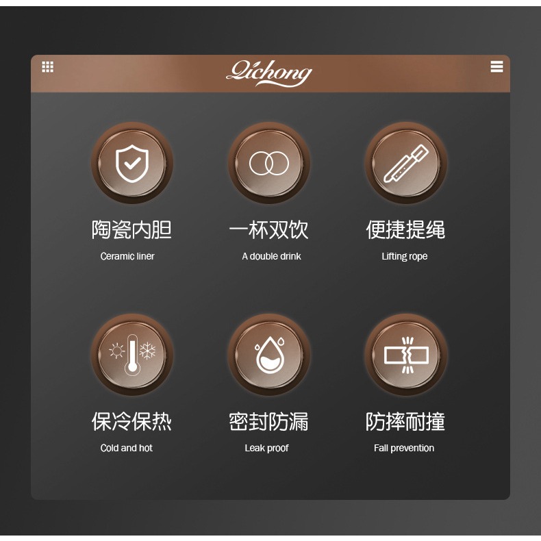 【巔品】✅發票 316陶瓷內膽 316保溫杯 陶瓷咖啡杯 高品質企鵝杯 不鏽鋼胖胖杯 陶瓷杯 水杯 水壺 保溫杯 杯子-細節圖6