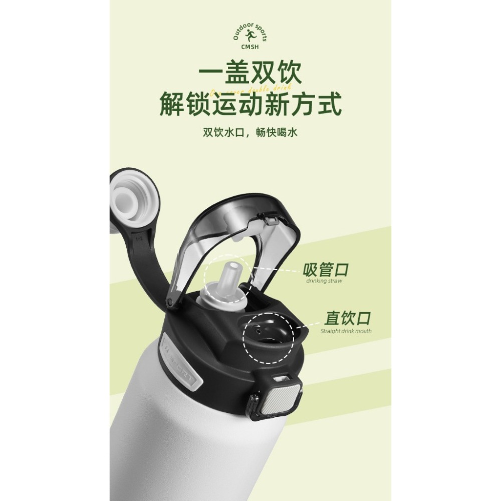 【巔品】✅發票&現貨 316不鏽鋼保溫杯 316保溫瓶壺 不鏽鋼保溫杯 雙飲壺 保溫保冰 直飲吸管兩用保溫瓶 杯子 水壺-細節圖4