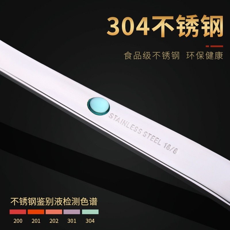 【巔品購物】✅發票 現貨 304不鏽鋼火鍋大湯勺 喝湯勺 湯殼漏勺 盛粥舀湯 創意加深長柄勺 矽膠湯勺-細節圖5