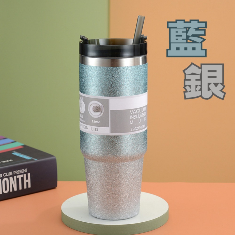 彩鑽杯30oz(藍銀)