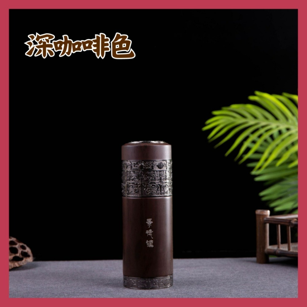 【巔品】【景德鎮】350ml全陶瓷雙層內膽保溫杯 304外殼 全瓷內膽隨行杯 家用咖啡杯 辦公杯 自帶杯 可樂杯 飲料杯-規格圖7