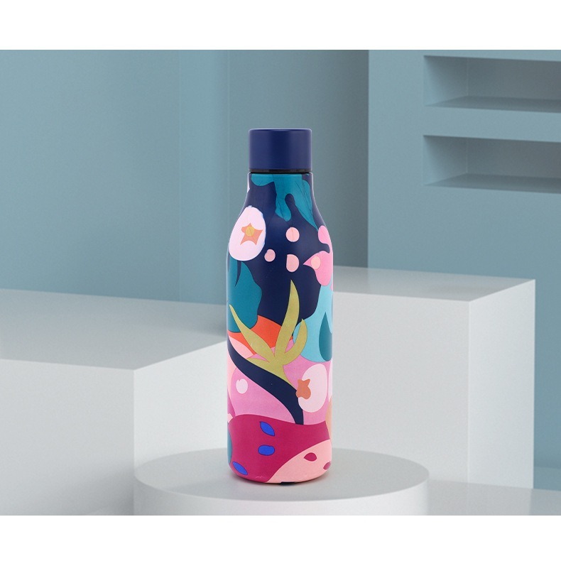 漆轉印(幾何藍)