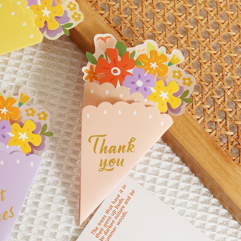 【巔品】✅發票 花束感謝卡 情人節花束卡片 母親節花束感謝卡 賀卡 禮品卡 卡片 感謝卡 邀請卡 母親節花束卡片 謝卡-細節圖6