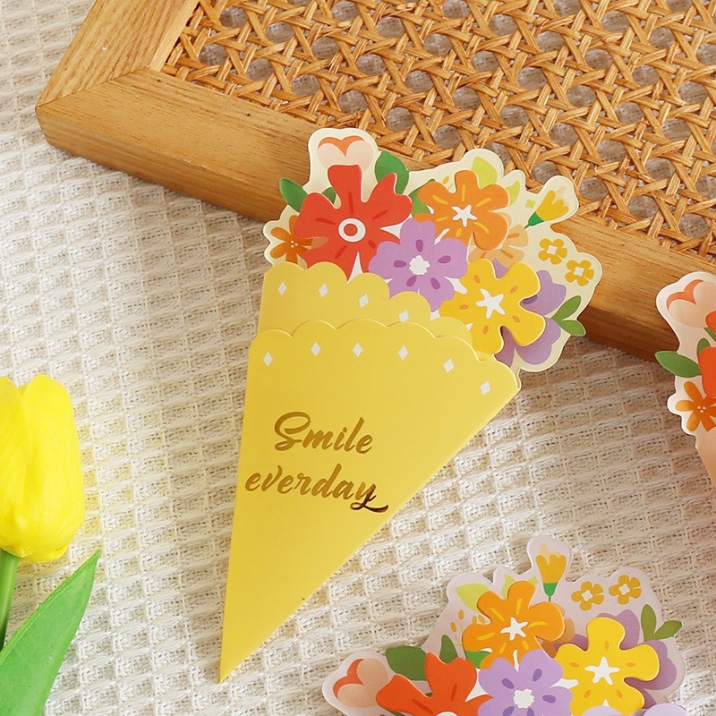 【巔品】✅發票 花束感謝卡 情人節花束卡片 母親節花束感謝卡 賀卡 禮品卡 卡片 感謝卡 邀請卡 母親節花束卡片 謝卡-規格圖6