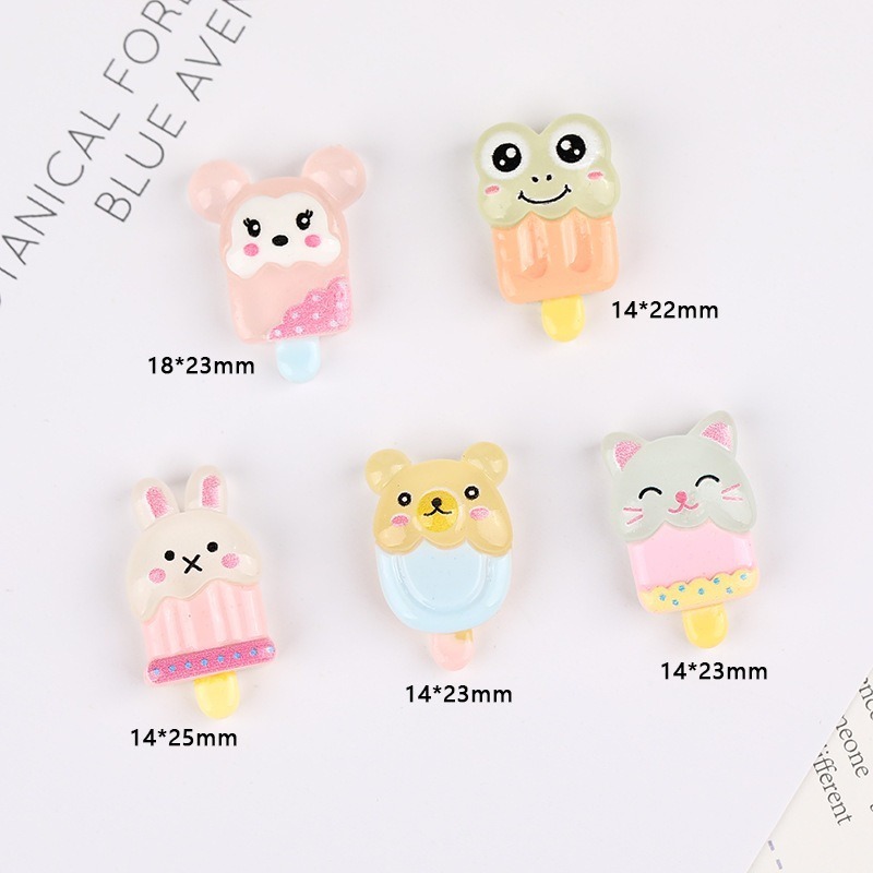 【巔品】✅發票 現貨 立體杯貼 手機裝飾 樹脂配件 軟膠 仿真卡通 愛心漸變 diy奶油膠 手機殼配件 髮夾材料 杯貼-細節圖9