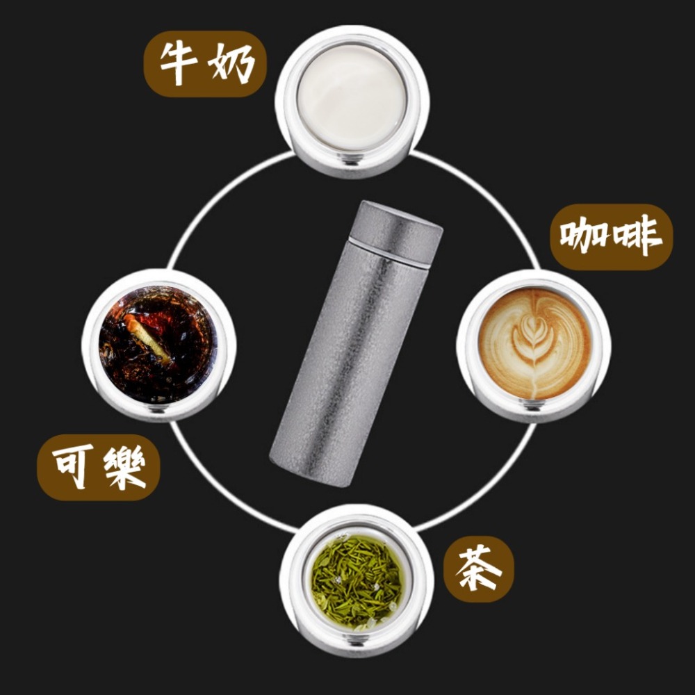 【巔品】✅發票 純鈦內膽保溫杯 鈦金屬水壺 Ti金屬水瓶 420ml保溫瓶 奢華辦公室水杯 高品質鈦杯 鈦水杯 水壺 杯-細節圖3