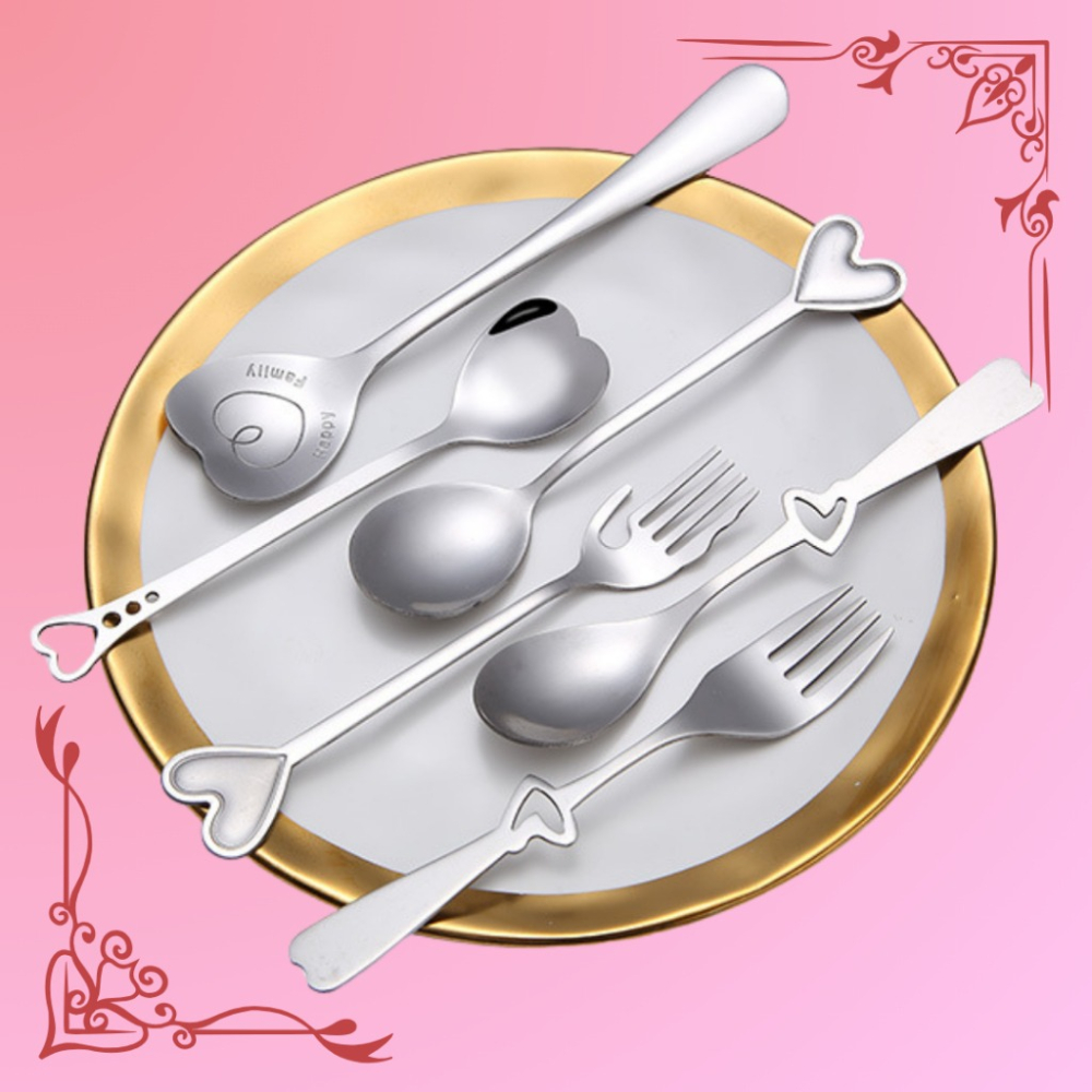 【巔品購物】心型咖啡勺 愛心甜點勺 情侶湯匙 新型攪拌棒 小湯匙 甜點匙 精巧餐具-細節圖5