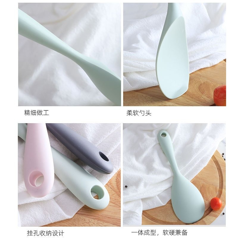 【巔品購物】FDA標準 矽膠飯勺 飯匙 家用矽膠飯勺 廚房用品-細節圖4