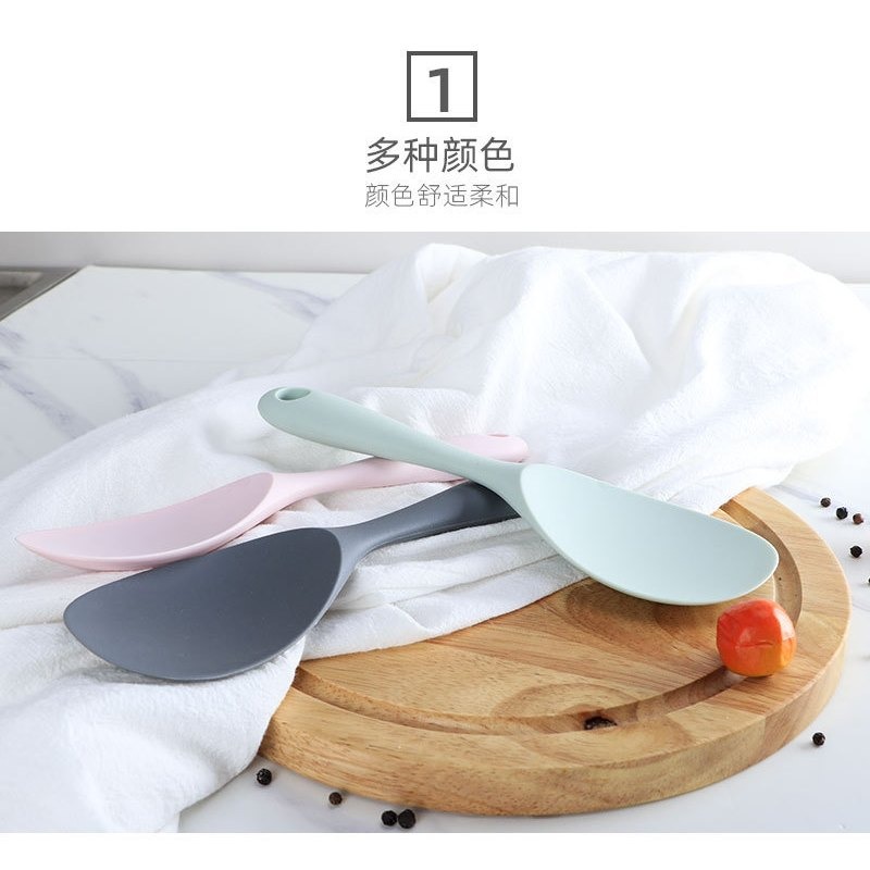 【巔品購物】FDA標準 矽膠飯勺 飯匙 家用矽膠飯勺 廚房用品-細節圖5