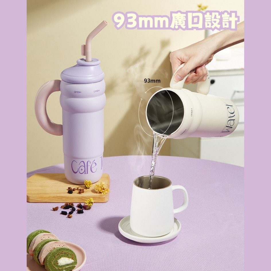 【巔品購物】✅發票 304保溫杯 1300ml大容量 吸管杯 波霸杯 不鏽鋼保溫瓶 304不鏽鋼 保溫水壺 杯子 保溫杯-細節圖4