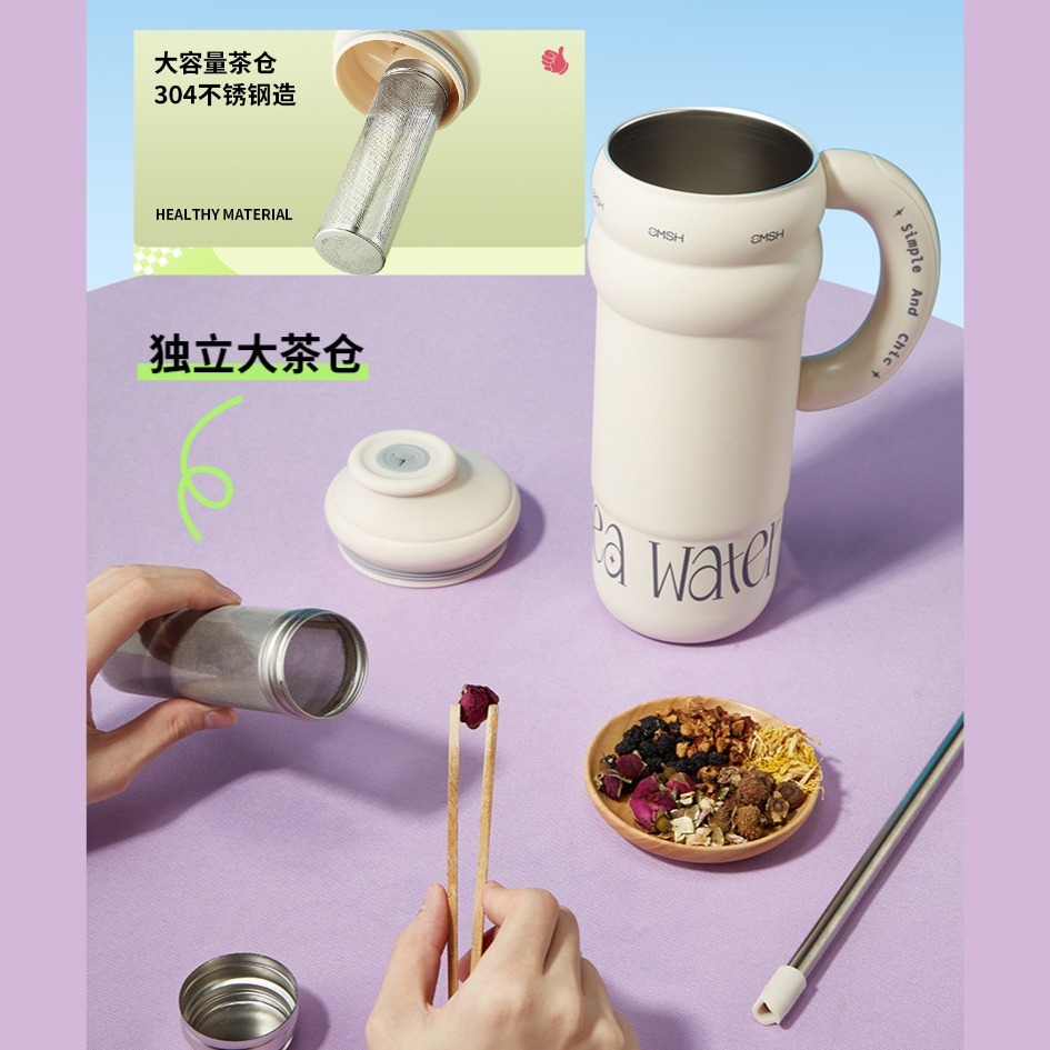 【巔品購物】✅發票 304保溫杯 1300ml大容量 吸管杯 波霸杯 不鏽鋼保溫瓶 304不鏽鋼 保溫水壺 杯子 保溫杯-細節圖5