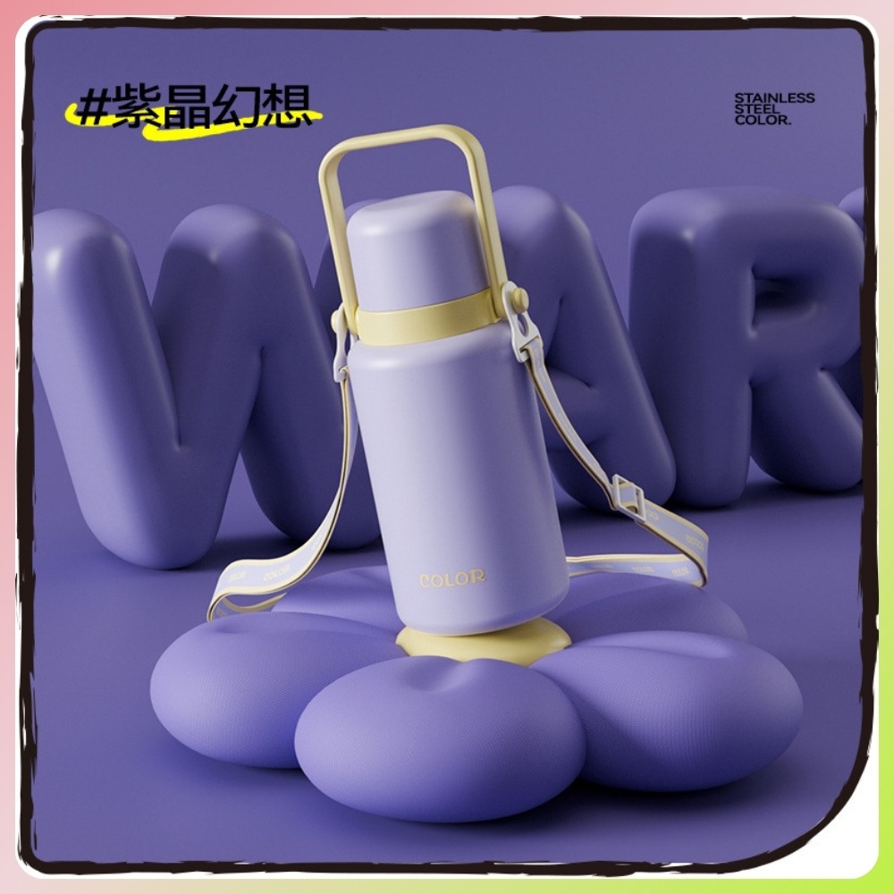 【巔品購物】316不鏽鋼 雙飲保溫杯 1000ml 保溫瓶 醫療級不鏽鋼 316不銹鋼 直飲 吸管 1L-規格圖6